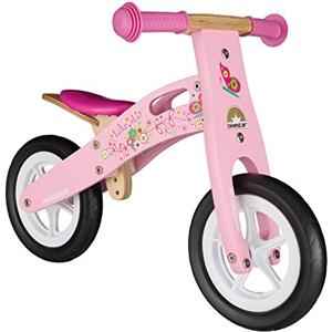 BIKESTAR Bicicletta Senza Pedali in Legno 2-3 Anni per Bambino et Bambina | Bici Senza Pedali Bambini 10 Pollici | Rosa