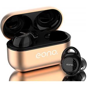 Eono Auricolari-bluetooth-Eonobuds3-cuffie- bluetooth in-Ear - Auricolari Wireless Stereo Sportivi con impermeabili IPX7,ricarica USB-C, Custodia di ricarica in metallo(oro