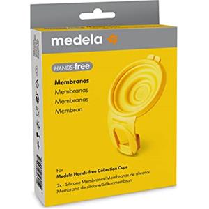 Medela Membrane Hands-free Medela, 2 membrane in silicone, accessori per tiralatte Hands-free Medela, accessori per coppe raccoglilatte Hands-free
