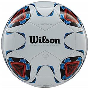 Wilson, Pallone da calcio, Copia II, Misura 4, Bianco/Blu, Per bambini, Pulcini ed Esordienti, WTE9210XB04