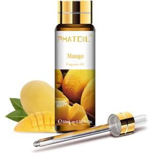 PHATOIL Olio Essenziale Mango 10 ml, Oli Essenziali per Diffusori, Olio Profumato di Mango per Umidificatorei Aromaterapia Candele Fai da De