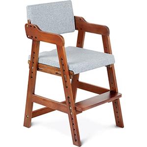 Ezebaby Seggiolone, sedia per bambini, in legno di faggio, regolabile in altezza, stabile e sicura, fino a 90 kg, per bambini e adulti