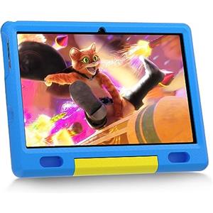 Cheerjoy Tablet Bambini 10 pollici Android 13 Tablet per Bambini, 6(2+4) RAM+64GB ROM, Tablet di Controllo Parentale per Bambini, Giochi Educativi, Tablet per Bambini con custodia - Blu