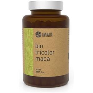 VanaVita Maca Tricolore BIO 90 Capsule, 1300 mg, Maca Nera, Maca Gialla