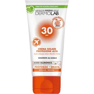 Dermolab - Crema Solare Protezione Alta, per pelli chiare e delicate, Resistente All'acqua, SPF 30, Formato Travel, 50 ml