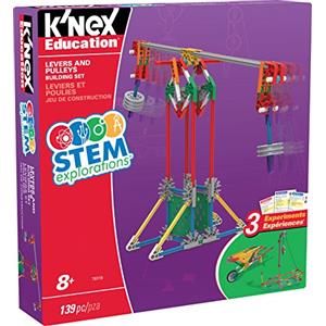 Basic Fun Set Da Costruzione Pulegge ed Esplorazioni STEM, K'NEX Education, Basic Fun, 79319, giocattoli per costruzioni per bambini e bambine dagli 8 anni in su