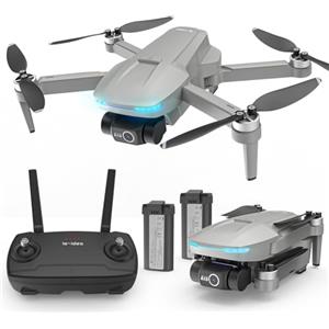 le-idea IDEA37 Drone GPS Professionale con Fotocamera 4K HD EIS Gimbal a 2 Assi, Drone Pieghevole 5GHz con Motore Brushless, Posizionamento del Flusso Ottico, Tempo di Volo 50 Minuti (2 Batterie)