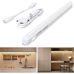 Aigostar Luce Sottopensile Cucina con Interruttore 8W 960LM LED Sottopensili Cucina IP20 230V Strisce LED Sottopensile, Luce naturale 4000K 57,3 cm