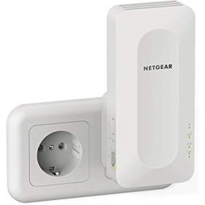 NETGEAR Ripetitore Mesh in Wifi 6 EAX15, amplificatore di segnale wireless AX1800, copertura fino a 100 m2 e 4 stream, porta lan 1G, Bianco