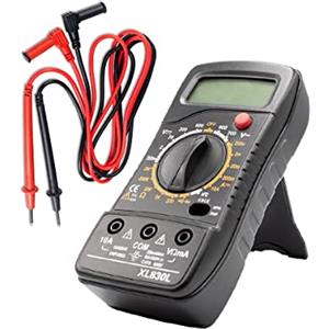 MMOBIEL Multimetro digitale professionale CAT III 1000 V - 2000 conteggi - tester della tensione Test CA/CC, corrente, resistenza, continuità, verifica transistor - incl. puntali e manuale