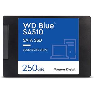 Western Digital WD Blue SA510 250 GB 2.5 SATA SSD con velocità di lettura fino a 555 MB/s