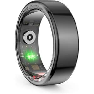 Fiorky R02 Smart Ring Fitness Tracker Ring 5.0 Tracker di ossigeno nel sangue compatibile con Bluetooth IP68 e modalità multi-sport imformeabili 5ATM for Android for IOS