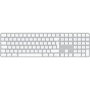 Apple Magic Keyboard con Touch ID e tastierino numerico: Bluetooth, ricaricabile. Compatibile con i computer Mac con chip Spagnolo, tasti bianchi