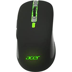 Acer, mouse gaming TWIST-GM1100, ABS rivestito in gomma, 4 effetti LED multicolore, 6 pulsanti, 6400 dpi, 66 IPS, cavo rivestito in tessuto
