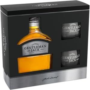 Jack Daniel's Gentleman Jack 70cl - Special pack con due bicchieri. Whiskey con doppio filtraggio, gusto bilanciato di quercia. 40% vol.