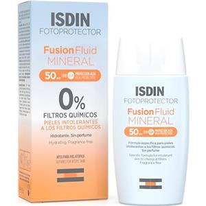 ISDIN Fotoprotector Fusion Fluid Mineral SPF50 (50ml) | Fotroprotettore viso con filtri 100% minerali