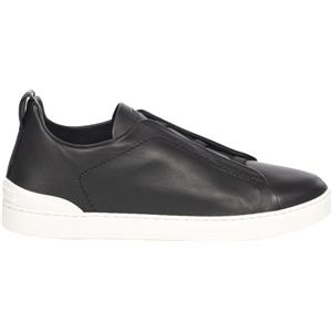 ZEGNA SNEAKER TRIPLE STITCH� IN SECONDSKIN NERE ZEGNA NER NERO Uomo