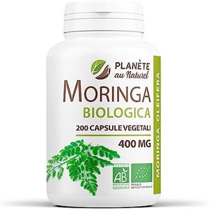 Planète au Naturel Moringa Oleifera Biologica - 400mg - 200 capsule vegetali