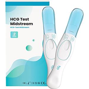 Femometer Test di Gravidanza per il Rilevamento Precoce del Test di Gravidanza Test HCG 25 mIU/ml, Precisione Superiore al 99%, 2 Unità