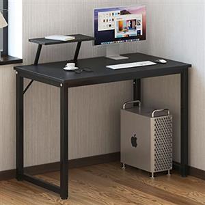 SogesHome Scrivania per computer piccolo tavolo da ufficio 100 cm scrivania con espositore per casa e ufficio