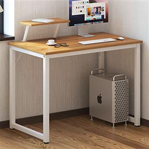 SogesHome Scrivania per computer piccolo tavolo da ufficio 100 cm scrivania con espositore per casa e ufficio