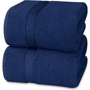 Utopia Towels - Confezione da 2 Asciugamani Di Lusso Jumbo (90 x 180 CM) - 100% Cotone Filato Ad Anelli, Altamente Assorbente, Morbido e Ad Asciugatura Rapida(Blu marino)