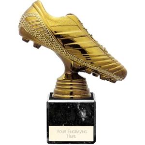 Trophy Shack Ltd Fusion Viper Legend - Trofeo per scarpe da calcio, 140 mm, colore: nero e oro
