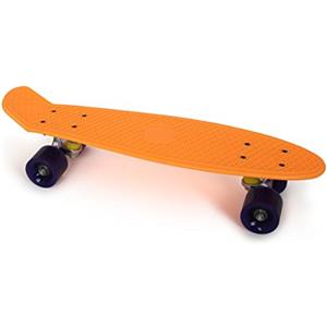 Small Foot Company - Skateboard, Arancione Neon