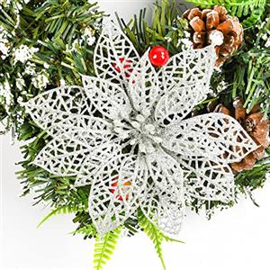 EKKONG 16 decorazioni per albero di Natale artificiali, decorazione natalizia, decorazione natalizia, decorazione per albero di Natale, decorazione per l'albero di Natale