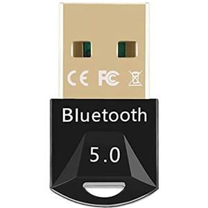 AREVERA Adattatore Bluetooth 5.0 USB, Bluetooth Dongle Trasmettitore e Ricevitore per PC Laptop, Bluetooth, Cuffia, Tastiera, Mouse e Altro, Supporta Windows 10/8.1/8/7, Plug & Play