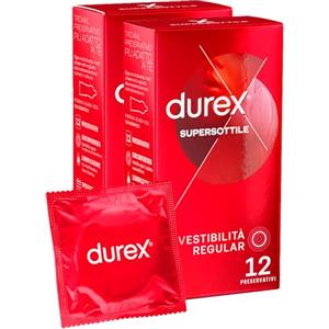 Durex Contatto Comfort Preservativi Sottili (0,055 mm) ad Alta Sensibilità, 24 Profilattici