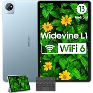 Blackview Tab 30 WiFi Android 13 Tablet 10 Pollici 64GB+6GB,WiFi 6,Quad-Core,5MP+2MP, 5100mAh,2 Speaker,BT/OTG/Type-C/Tablet con Tastiera e Custodia