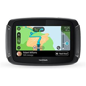 TomTom Rider 500 Navigatore Satellitare, Mappe Europa 49 Paesi, Percorsi Tortuosi e Collinari Dedicati alle Moto, Aggiornamenti Tramite Wi-Fi, Siri e Google Now, Traffico e Autovelox, Nero