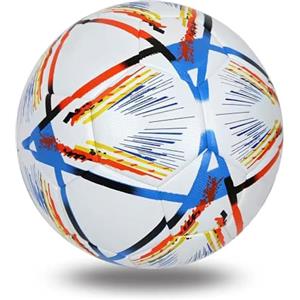HUPIRCT Pallone da Calcio,Standard di qualità della palla della lega, tecnologia di incollaggio termico senza soluzione di continuità, standard ufficiale n. 5