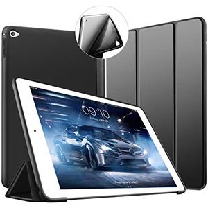 VAGHVEO Cover iPad Mini 4, VAGHVEO Custodia Ultra Sottile e Leggere [Auto Svegliati/Sonno] con Morbido TPU Soft Bumper Smart Cover Case per Apple iPad 4 Mini Modelli A1538 / A1550, Nero