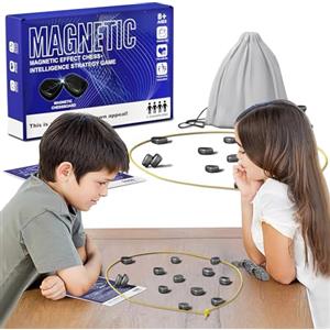 OneNine Scacchi magnetici, gioco magnetico, scacchiera magnetica - scacchi magnetici, scacchi magnetici, puzzle Checkers, festa a scacchiera portatile per riunioni di famiglia