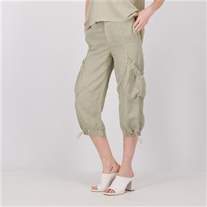 Colour Lab Bermuda cargo cropped con coulisse al fondo