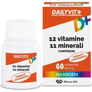 Massigen Dailyvit 13 Vitamine 9 Minerali - Integratore 60 Compresse - 80 g