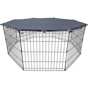 HEIBTENY Puntale a rete per recinto per cani, larghezza 24, per recinzione a 8 pannelli, fornisce un rifugio sicuro per i tuoi animali domestici (B)