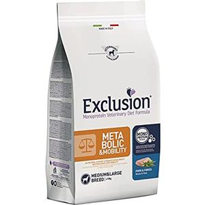 Exclusion Diet Exclusion Metabolic Mobility Medium/Large con Maiale E Fibre per Cani da 12 kg