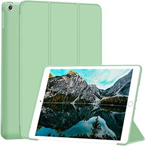 FSCOVER Custodia per iPad di 9° generazione/8° generazione/7° generazione, morbida cover posteriore in TPU [Auto-Sleep/Wake] per iPad da 10,2'' 2021/2020/2019, verde chiaro
