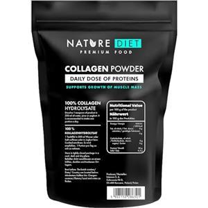 Nature Diet - Polvere di collagene 600 g | Idrolizzato | Non aromatizzato | Peptidi di collagene | Fonte di proteine