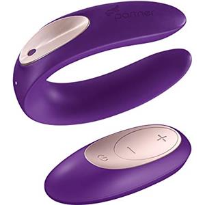 Satisfyer Vibratore per coppia 'Partner Plus Remote' con 10 modalità di vibrazione e telecomando senza fili, vibratore per coppia ricaricabile, sex toy per coppie impermeabile (IPX7)