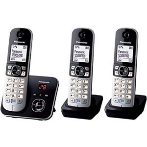 Panasonic KX-TG6823 - Telefoni cordless con segreteria telefonica e schermo [Versione Francese]