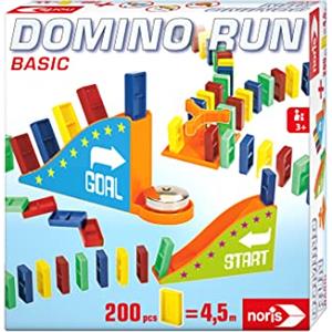 Noris Domino Run Basic, 606062022, set da 200 pietre e una rampa per un parcour, a partire da 3 anni