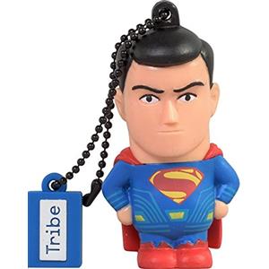 Tribe - Chiavetta USB 16 GB Superman Movie - Memoria Flash Drive 2.0, Personaggio Originale DC Comics, Pennetta USB Compatibile con Windows, Linux e Mac
