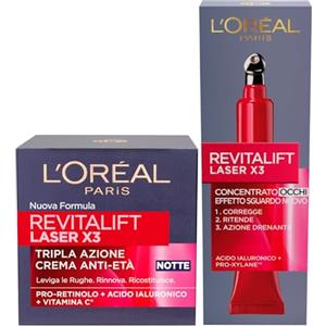 L'Oréal Paris Revitalift Laser X3 Trattamento Anti-Età Notte e Contorno Occhi