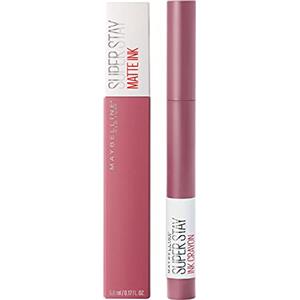 Maybelline New York Kit Superstay 1x Matte Ink Tinta Labbra Colore 15 Lover 1x Ink Crayon Rossetto Matita in Gel Colore 25 Stay Exceptional