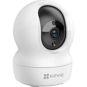 EZVIZ Telecamera Wi-Fi Interno 2K, Videocamera Sorveglianza 4MP per animali e bambini, Motorizzata a 360°, Audio a due vie, Funziona Alexa, Avvisi movimento, Visione notturna, Modello CP1