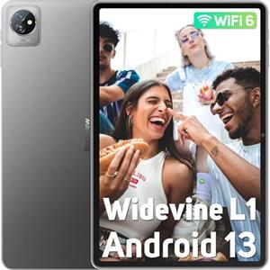 Blackview WIFI 6 Android 13 Tablet 10,1 Pollici, Tablet PC 8+64GB(2TB TF),3 Fotocamere/Bluetooth 5.0/6580mAh/1280 * 800 HD+ IPS/Google GMS/Widevine L1/OTG/Controllo Parentale/2 Anni Garanzia-Grigio